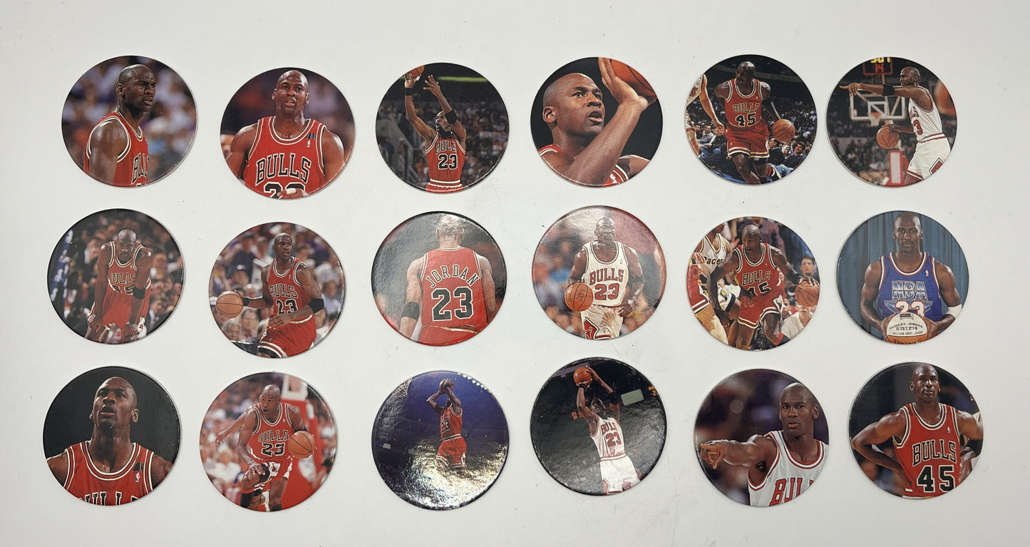 1995 Upper Deck Michael Jordan Pog Milk Cap Set 1-36 Rare