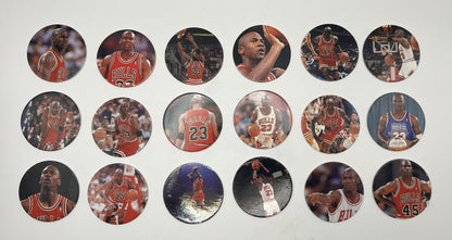 1995 Upper Deck Michael Jordan Pog Milk Cap Set 1-36 Rare