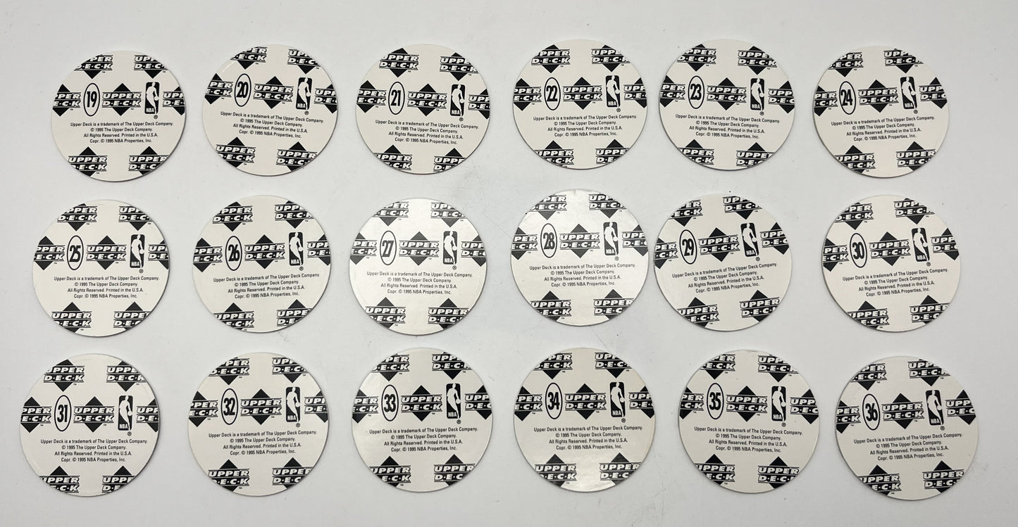 1995 Upper Deck Michael Jordan Pog Milk Cap Set 1-36 Rare