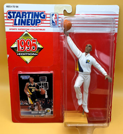 1995 Reggie Miller Starting Lineup with Card Factory Sealed - Vintage