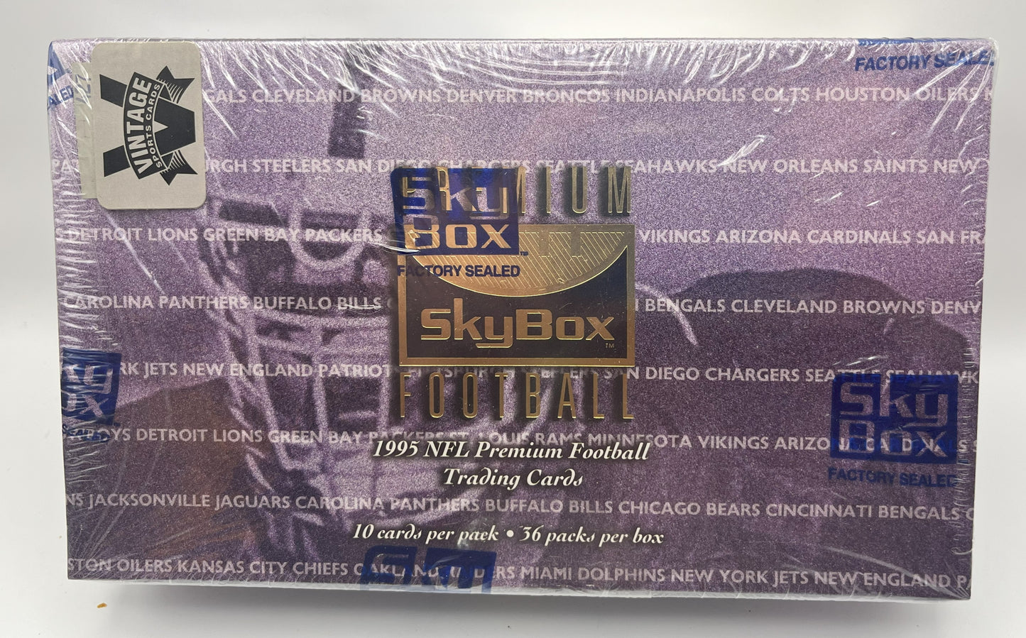 1995 Skybox Premium Football Factory Sealed Box - Rare