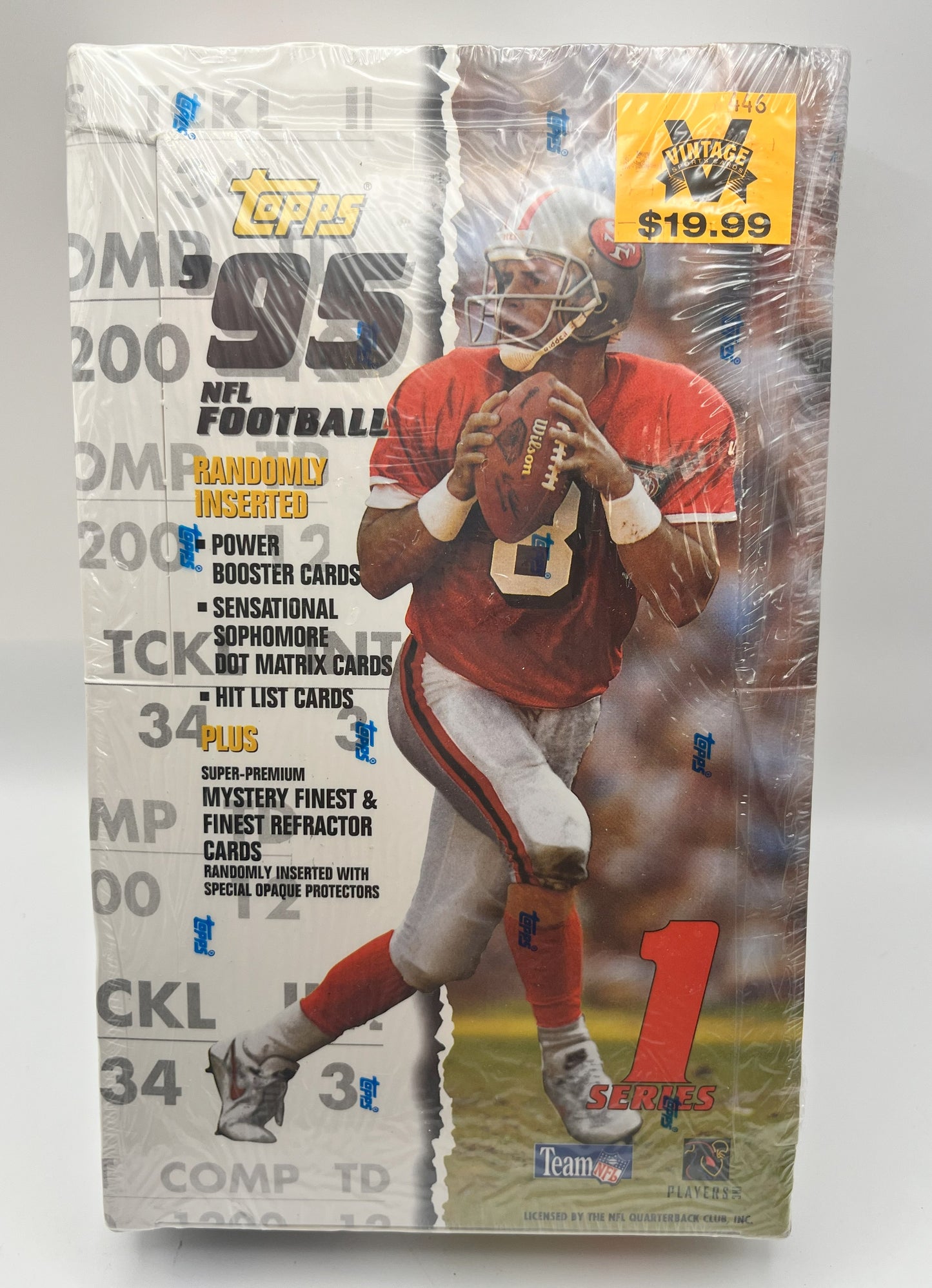 1995 Topps Football Series 1 Factory Sealed Box 36ct