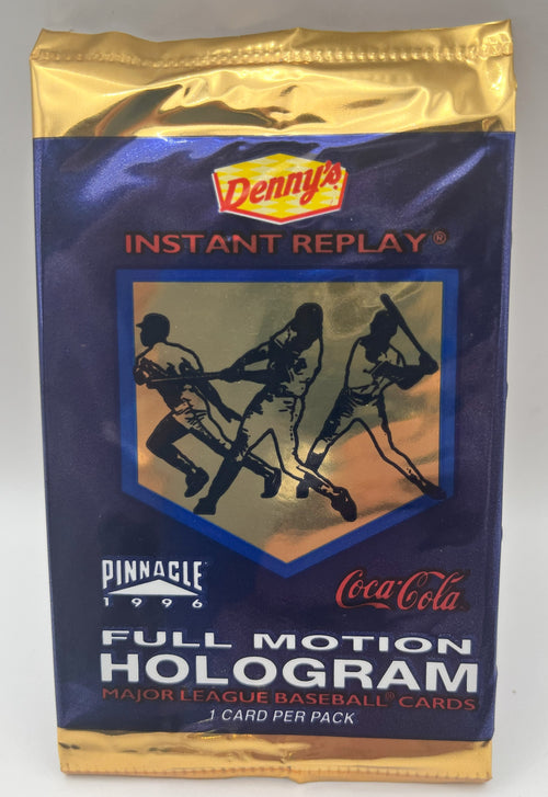 1996 Baseball Pinnacle Dennys Full Motion Hologram Pack