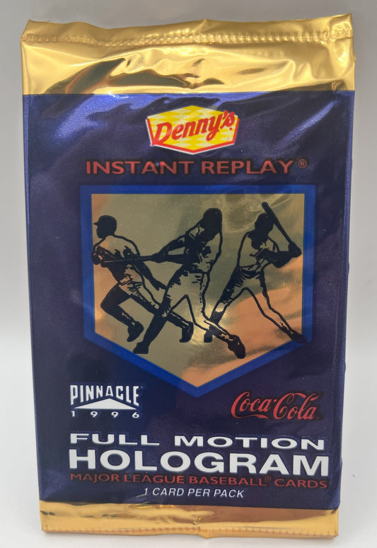 1996 Baseball Pinnacle Dennys Full Motion Hologram Pack