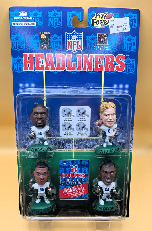 1996 Dallas Cowboys Headliners 4 pack Aikman Woodson