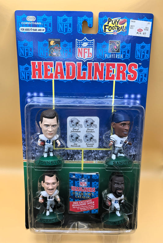 1996 Dallas Cowboys Headliners 4 pack Emmitt Dieon
