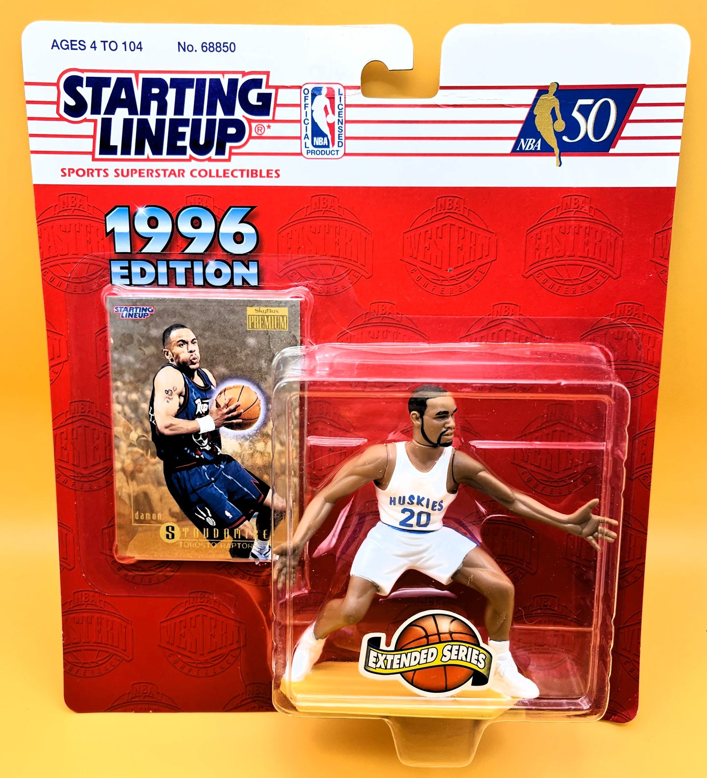 1996 Damon Stoudamire Starting Lineup with Card Rookie Factory Sealed - Vintage