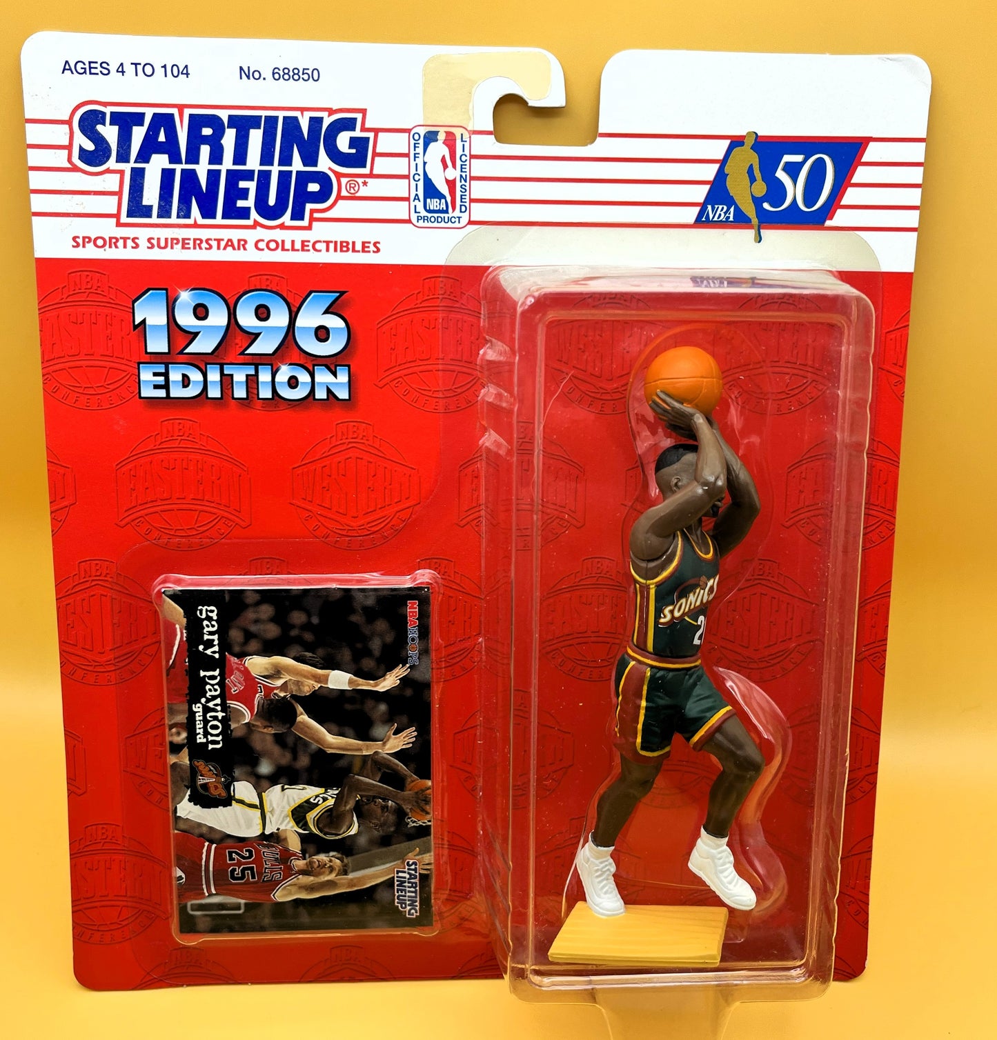 1996 Gary Payton Starting Lineup with Card  Factory Sealed - Vintage