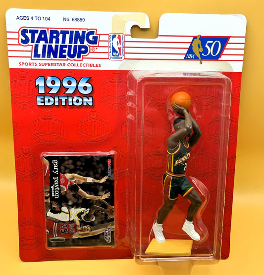 1996 Gary Payton Starting Lineup with Card  Factory Sealed - Vintage