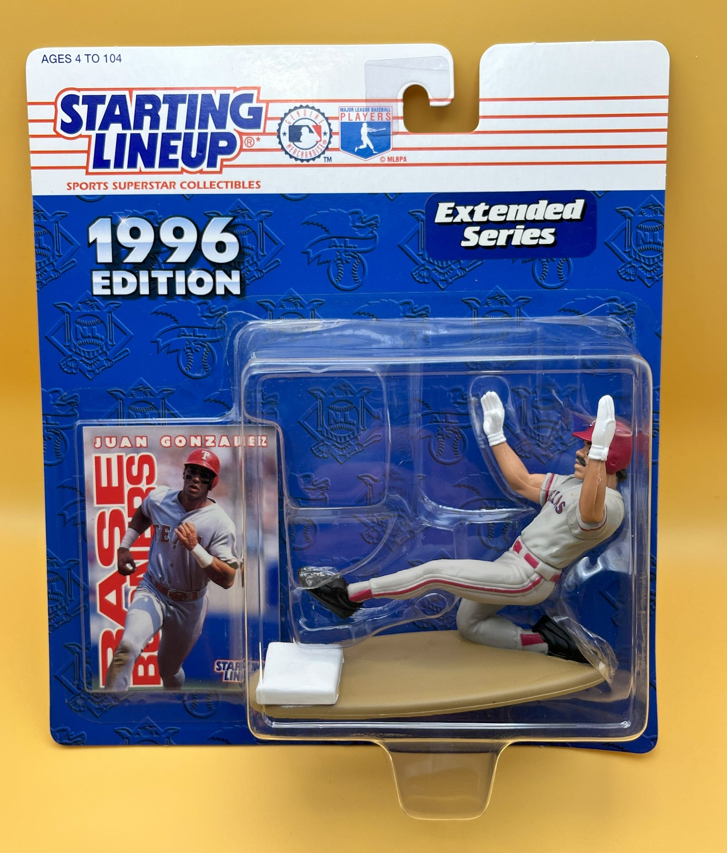 1996 Juan Gonzalez Starting Lineup with Card Extended Series Factory Sealed - Vintage