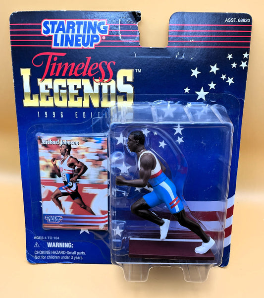 1996 Michael Johnson USA Olympics Timeless Legends Starting Lineup  Factory Sealed - Vintage