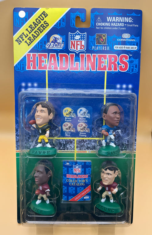 1996 NFL League Leaders Headliners Sanders Rice Favre Young