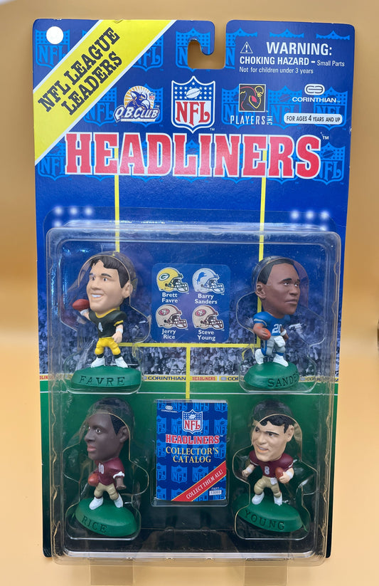 1996 NFL League Leaders Headliners Sanders Rice Favre Young