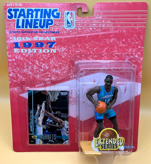 1997 Anthony Mason Starting Lineup w/ Card Extended Series Factory Sealed - Vintage