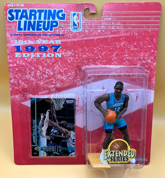 1997 Anthony Mason Starting Lineup w/ Card Extended Series Factory Sealed - Vintage