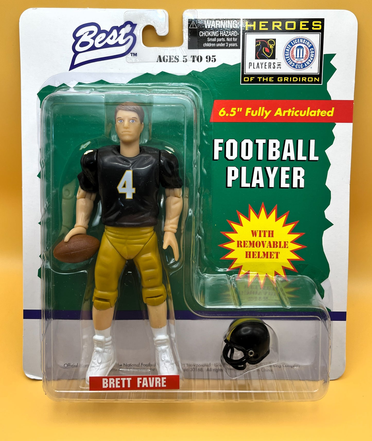 1997 Brett Favre Best Mississippi Starting Lineup Figurine Factory Sealed - Vintage