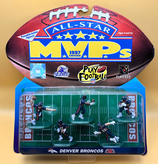 1997 Denver Broncos All-Star MVPs Mini Figurines Set