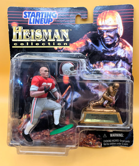 1997 Eddie George Starting Lineup w/ Card Heisman Collection  Factory Sealed - Vintage