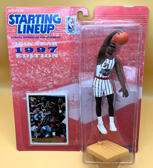 1997 Hakeem Olajuwon Starting Lineup with Card  Factory Sealed - Vintage