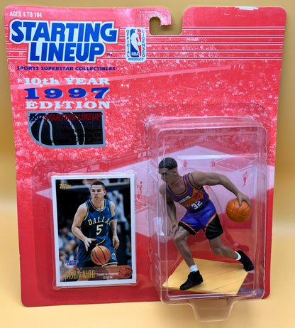 1997 Jason Kidd Starting Lineup with Card NBA West Coast Convention Factory Sealed