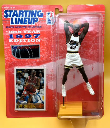 1997 Jerry Stackhouse Starting Lineup with Card NBA East Coast Convention Factory Sealed