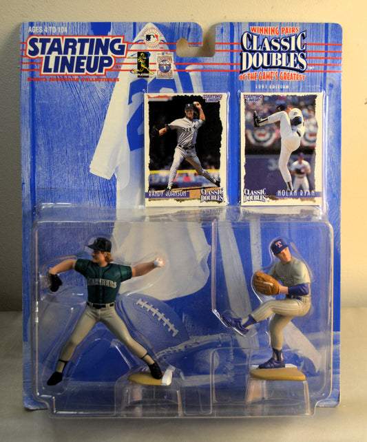 1997 Randy Johnson Nolan Ryan Classic Doubles Starting Lineup with Card Factory Sealed - Vintage