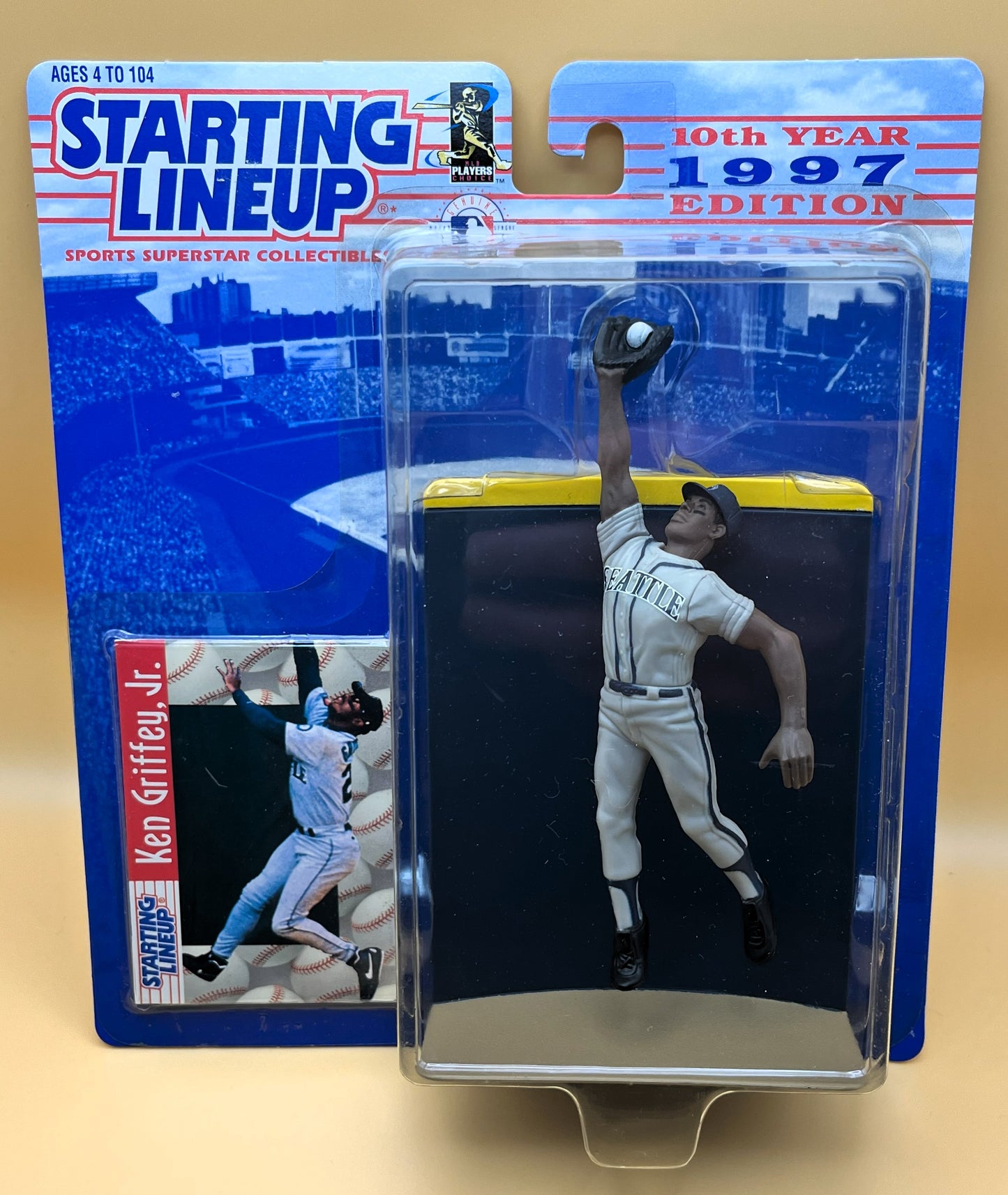 1997 Ken Griffey Jr. Starting Lineup with Card Factory Sealed - Vintage