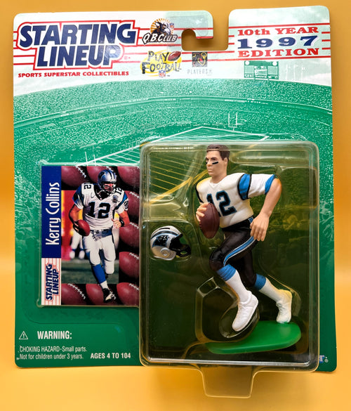 1997 Kerry Collins Starting Lineup with Card  Factory Sealed - Vintage