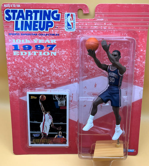 1997 Kerry Kittles Starting Lineup w/ Card Rookie Factory Sealed - Vintage