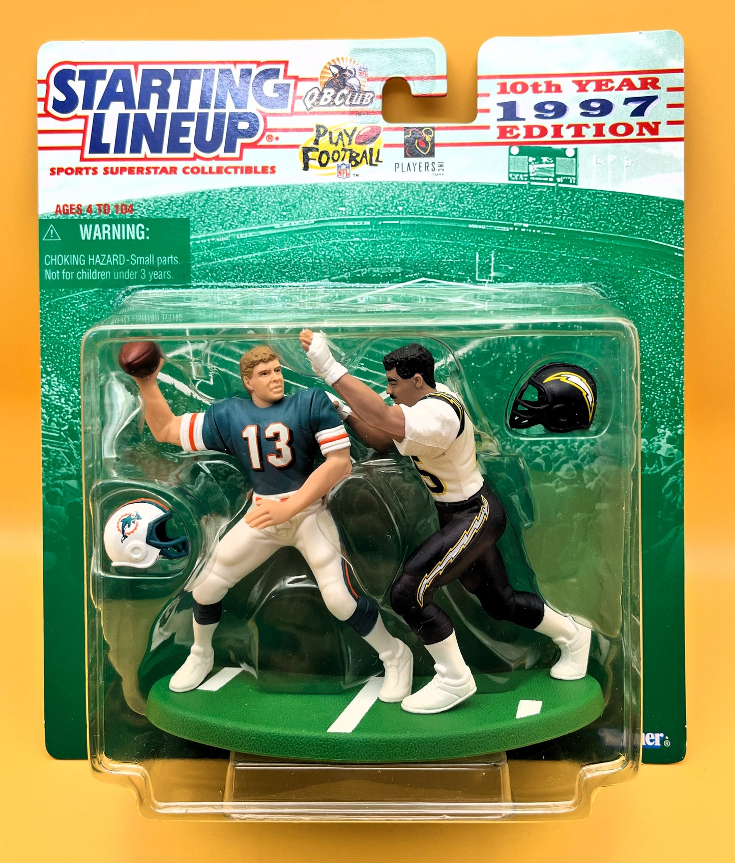 1997 Dan Marino Junior Seau  Starting Lineup  Factory Sealed - Vintage