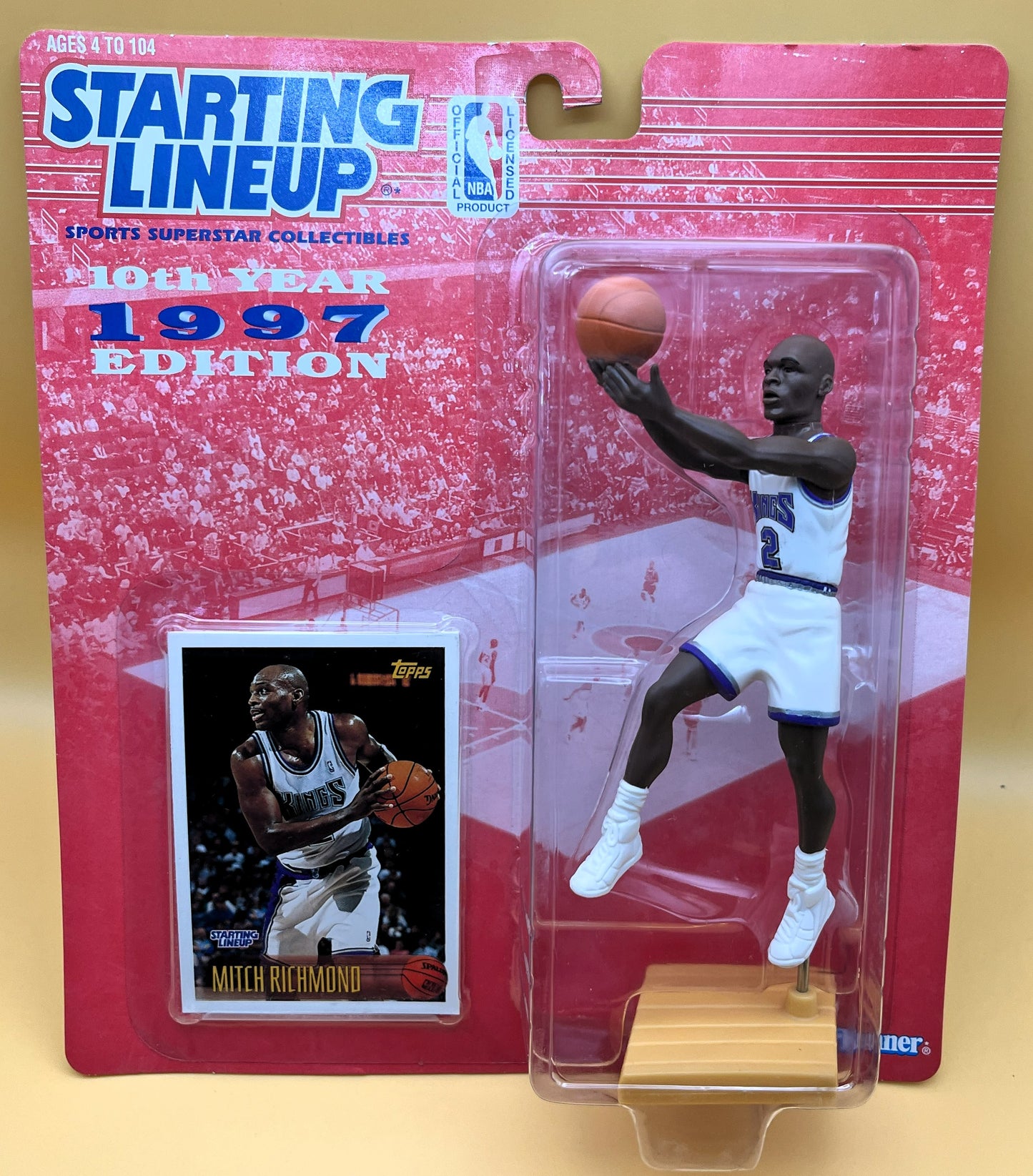 1997 Mitch Richmond Starting Lineup with Card  Factory Sealed - Vintage