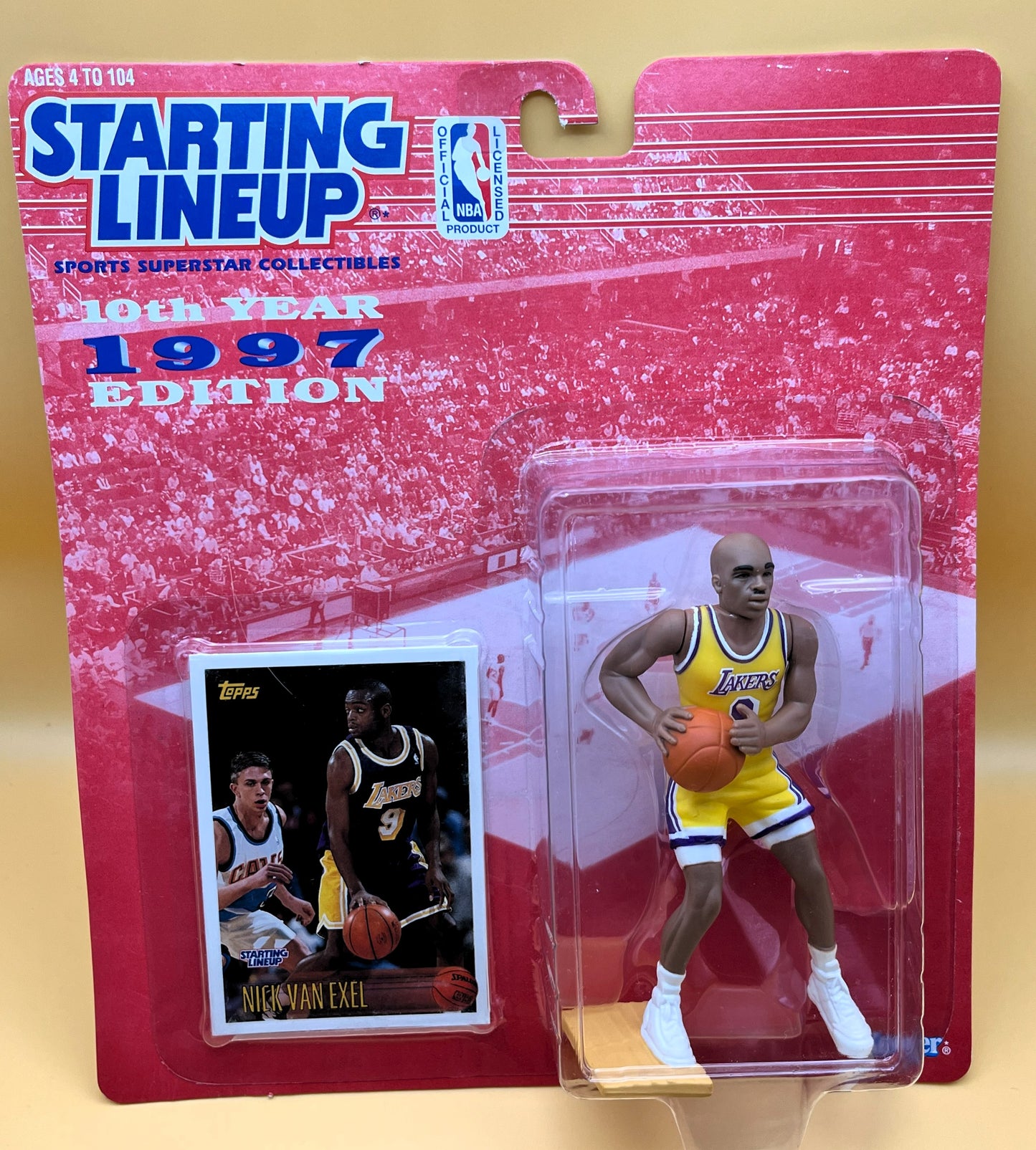 1997 Nick Van Exel Starting Lineup w/ Card Extended Series Factory Sealed - Vintage