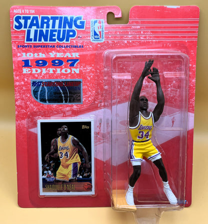 1997 Shaquille Shaq O'Neal Starting Lineup with Card NBA West Coast Convention Factory Sealed