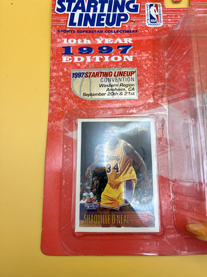 1997 Shaquille Shaq O'Neal Starting Lineup with Card NBA West Coast Convention Factory Sealed