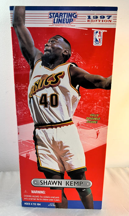 1997 Shawn Kemp 12" Inch Starting Lineup  NBA Factory Packaging - Vintage