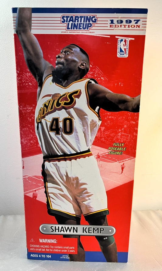 1997 Shawn Kemp 12" Inch Starting Lineup  NBA Factory Packaging - Vintage