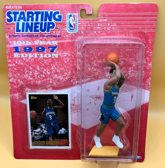 1997 Stephon Maurberry Starting Lineup with Card  Factory Sealed - Vintage