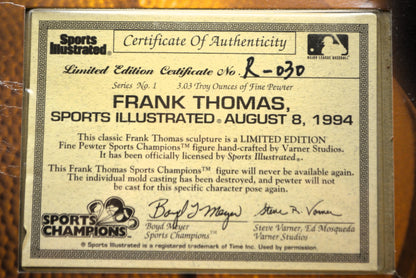 1997 Frank Thomas Pewter Sports Illustrated Series 1 -Limited Ed.