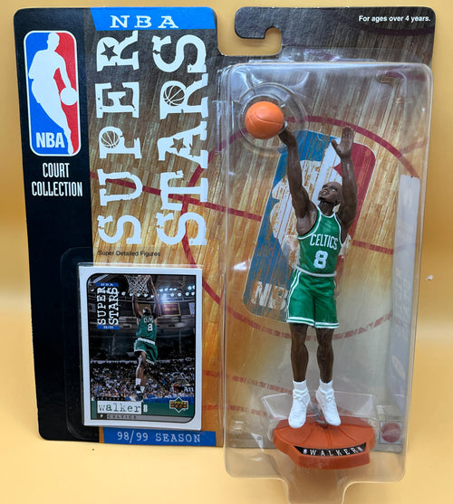 1998-99 Antoine Walker NBA Super Star Court Collection Starting Lineup w/ Card Factory Sealed