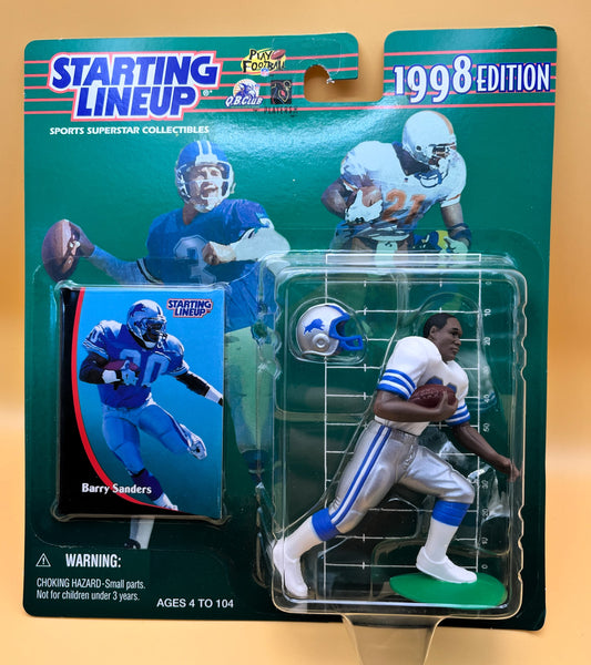 1998 Barry Sanders Starting Lineup with Card Factory Sealed - Vintage