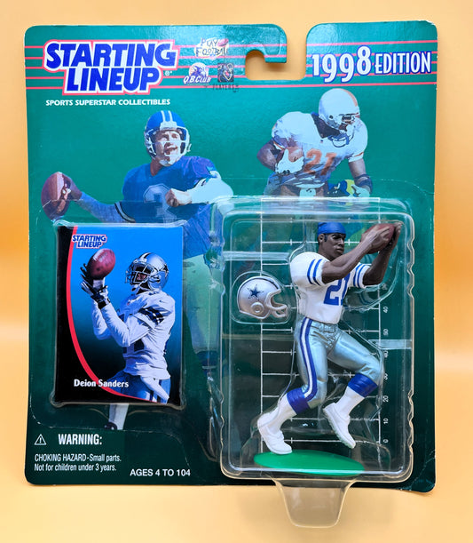 1998 Deion Sanders Starting Lineup with Card  Factory Sealed - Vintage