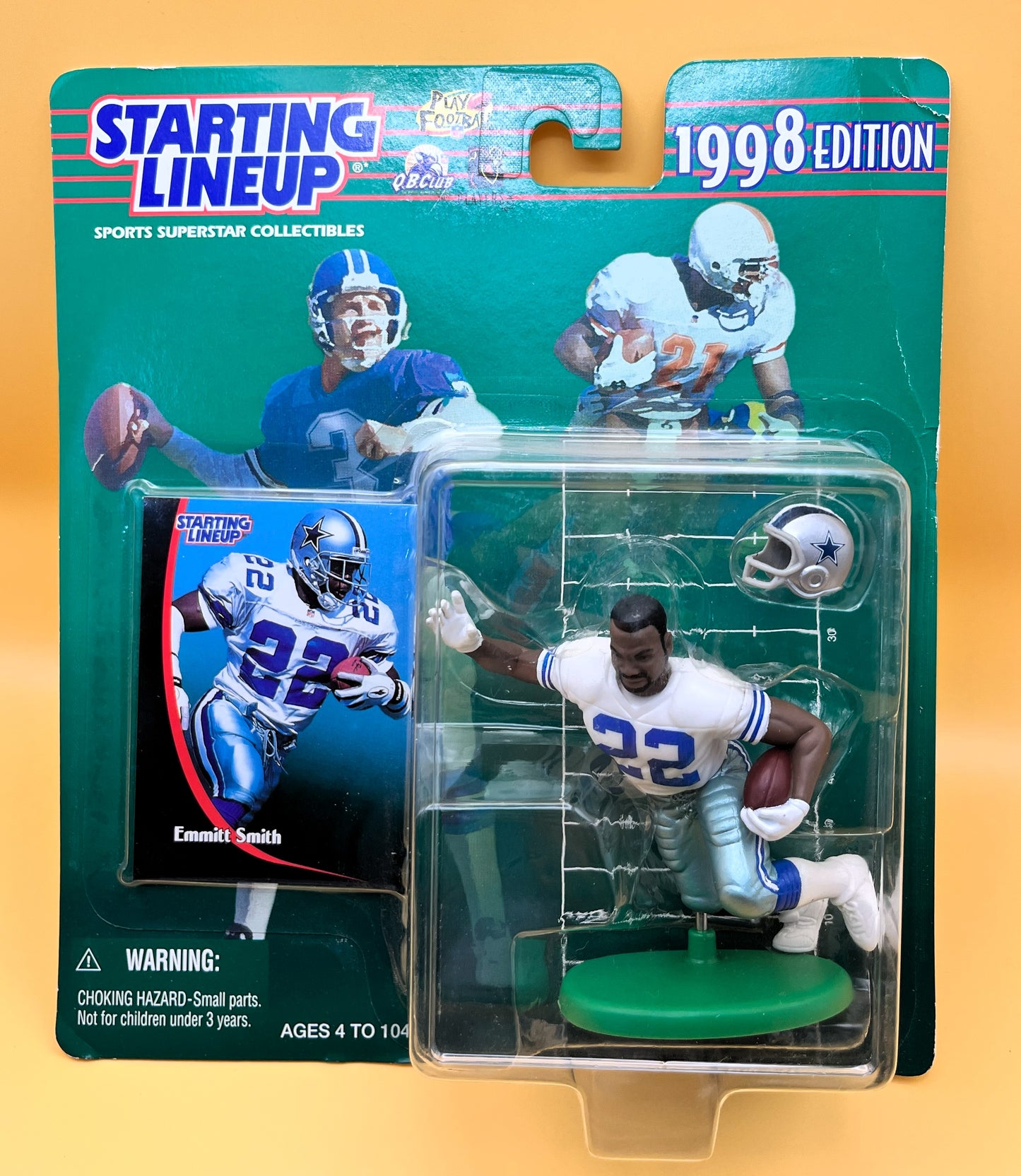 1998 Emmitt Smith Starting Lineup with Card Factory Sealed - Vintage