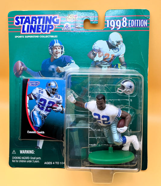 1998 Emmitt Smith Starting Lineup with Card Factory Sealed - Vintage