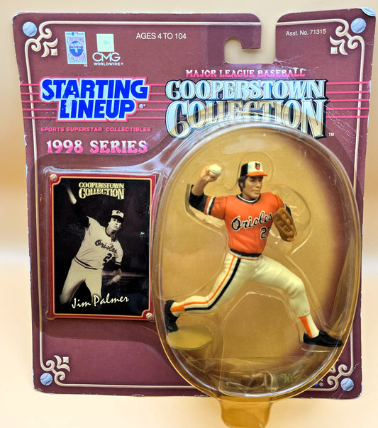 1998 Jim Palmer Starting Lineup w/ Card Cooperstown Collection Factory Sealed - Vintage