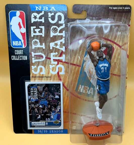 1998-99 Kevin Garnett Mattel NBA Super Star C.C. Starting Lineup w/ Card Factory Sealed