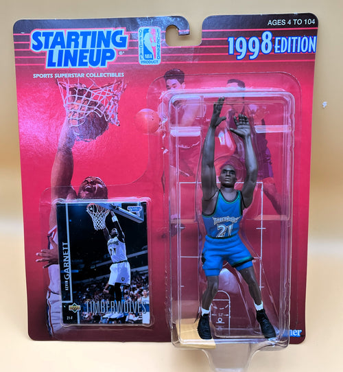 1998 Kevin Garnett Starting Lineup with Card Factory Sealed - Vintage