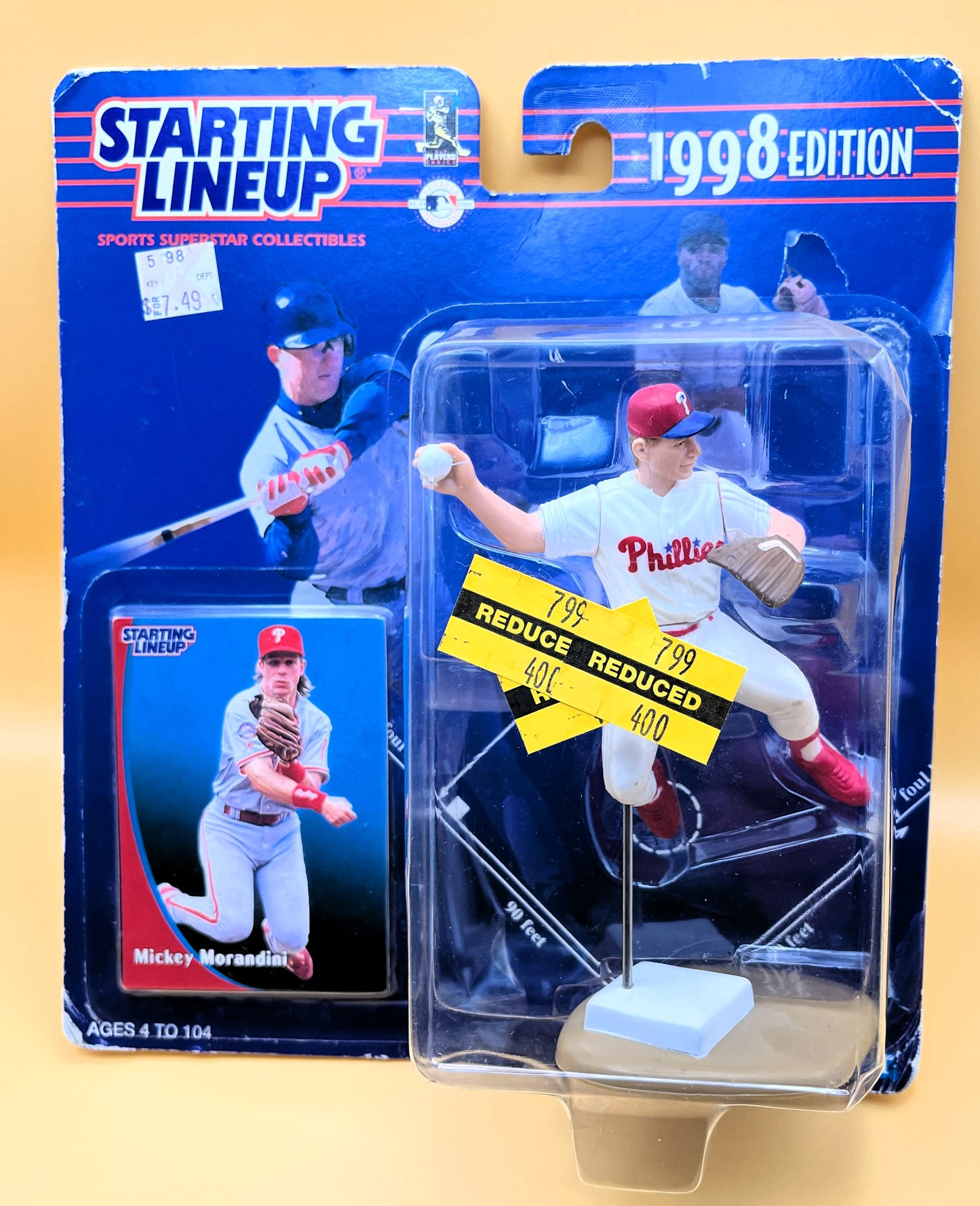 1998 Mickey Morandini Starting  Lineup with Card Factory Sealed - Vintage