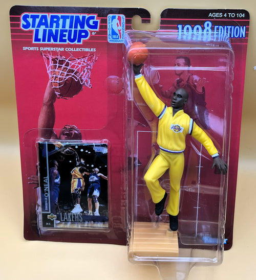 1998 Shaquille Shaq O'Neal Starting Lineup with Card Lakers Factory Sealed - Vintage