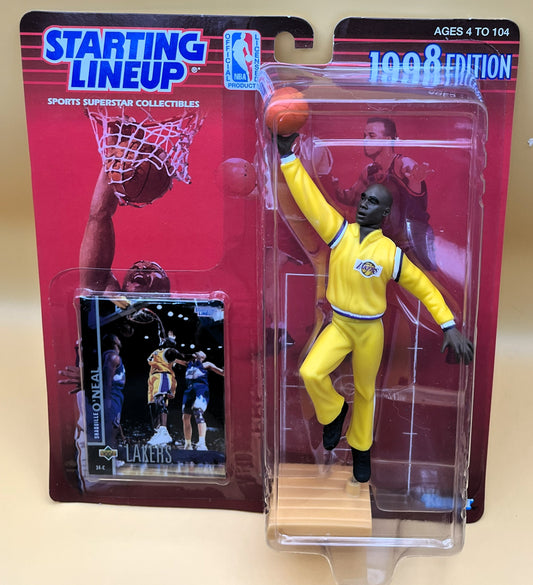 1998 Shaquille Shaq O'Neal Starting Lineup with Card Lakers Factory Sealed - Vintage