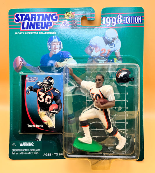 1998 Terrell Davis Starting Lineup with Card Factory Sealed - Vintage